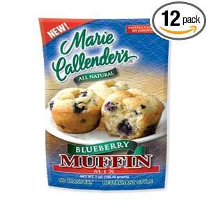 Marie Callenders Blueberry Muffin Mix, 7 Ounce Pouches (Pack of 12)