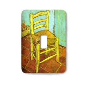  Van Gogh Chair with Pipe Decorative Steel Switchplate 