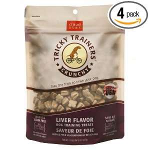Cloud Star Crunchy Tricky Trainers, Liver, 8 Ounce (Pack of 4)  
