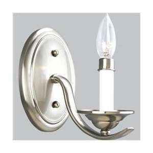   Nickel Trinity Transitional Up Lighting Wall Sconce from the Trini