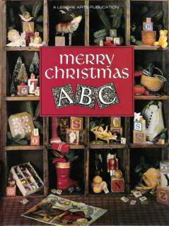 MERRY CHRISTMAS ABC Cross Stitch Pattern Book MINT  