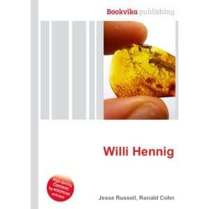 Willi Hennig Ronald Cohn Jesse Russell Books