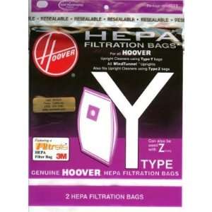 Pk/2 x 4 Hoover Hepa Y Filtration Vacuum Bags (4010801Y 