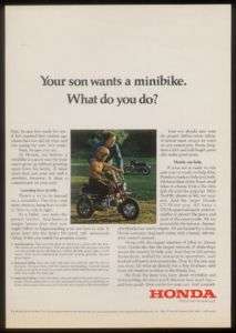 1972 Honda Mini Trail 50 minibike motorcycle ad  