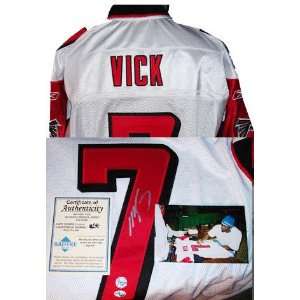  Michael Vick Atlanta Falcons Autographed Reebok White 
