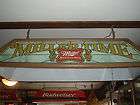 VINTAGE MILLER POOL TABLE LIGHT W/ GIRL ON THE MOON 43 LONG 20 WIDE 