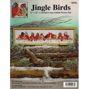  6X25 14 Count Jingle Birds Counted Cross Stitch Kit 