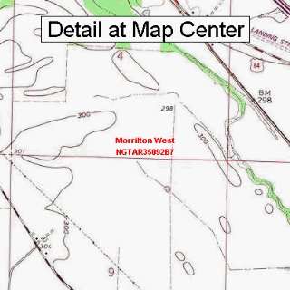  USGS Topographic Quadrangle Map   Morrilton West, Arkansas 