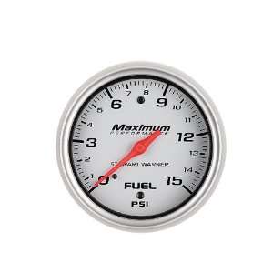 Stewart Warner 114504 Silver 2 5/8 Fuel Pressure Mechanical Gauge