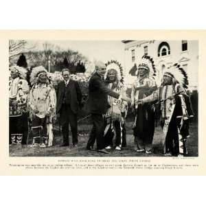  1923 Print Native Americans U. S. President Warren G 