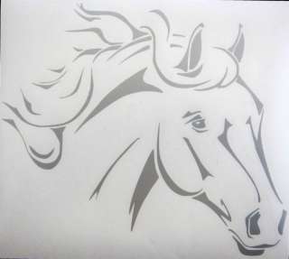 Sm Silver Horse Pony Cowgirl Rodeo Decal Sticker  