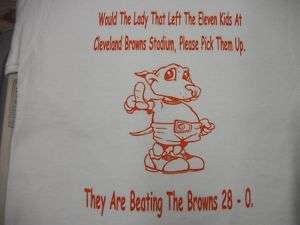 The Browns Funny Cleveland Football T Shirt White Tee  