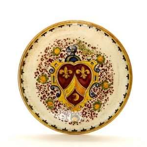  MONTELUPO ROSSO Wall plate with florentine crest (10D 