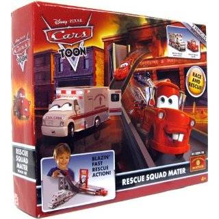  Cars Toon Rescue Squad Mater Track Set Toys & Games