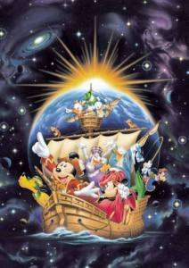 Japan Jigsaw Puzzle Tenyo Disney Mickey Pirate Ship 860  