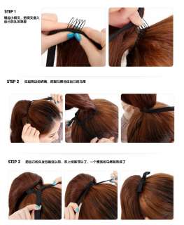Fashion Long Wavy Ponytail Hair piece Extension F32  