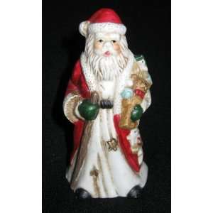   Edition Porcelain Christmas Bell   Santa Claus