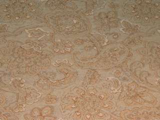 yds Blue White Tan Paisley Chenille Upholstery Fabric  