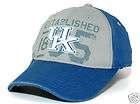 NCAA UK Kentucky Wildcats Big Blue Nation Baseball Hat Cap Gray White 
