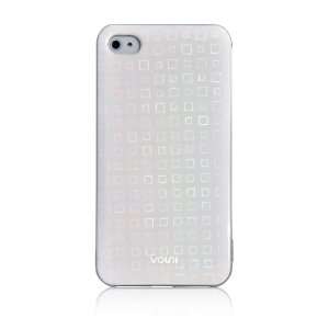   for iPhone 4 / 4S (Mosaic Hologram, White) Cell Phones & Accessories