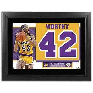  Lakers Upper Deck James Worthy Retired Jersey Numbers ( Worthy 