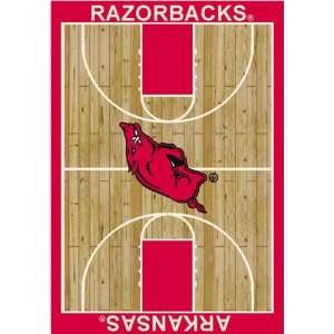  Arkansas Razorbacks NCAA Homecourt Area Rug by Milliken 5 