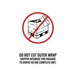  4 x 6 Do Not Cut Outer Wrap Labels (500 per Roll 