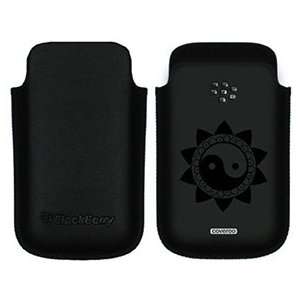  Starburst Yin Yang on BlackBerry Leather Pocket Case  