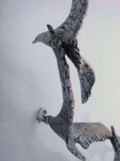 Original Curtis Jere Signed Metal Wall Sculpture Flock Of Birds In 