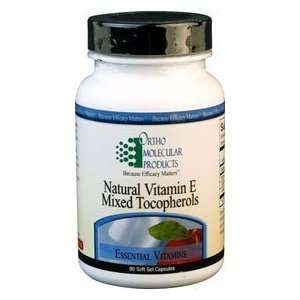  natural vitamin e mixed tocopherols 180 capsules by ortho 