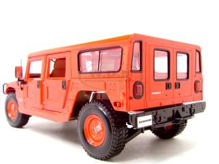 HUMMER H1 RED 118 SCALE DIECAST MODEL  