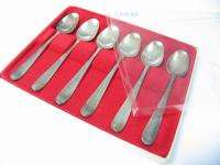 OLD MEMA SWEDEN SET OF 6 SPOONS SILVER SILVERPLATE *  
