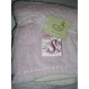 Beansprout Luxe Mink to Micro Mink Crib Throw Blanket, Pink   S
