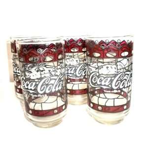  Set of Four Vintage Coca  Cola Glasses