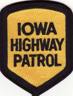 Iowa IA. Highway Patrol Police Patch *New*  