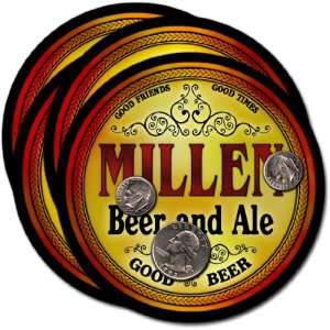  Millen, GA Beer & Ale Coasters   4pk 