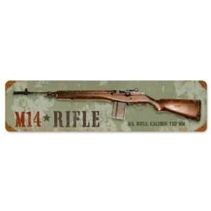  M14 Rifle Allied Military Vintage Metal Sign   Victory 