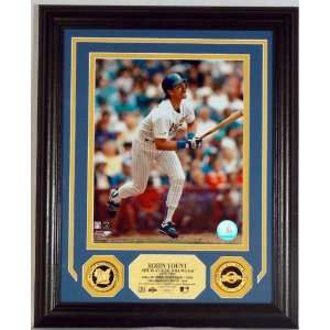  Milwaukee Brewers ROBIN YOUNT PHOTOMINT & 24KT GOLD COINS 