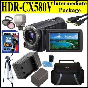  Sony HDR CX580V High Definition Handycam 20.4 MP Camcorder 