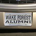 Wake Forest Demon Deacons Silver Mirrored Alumni License Plate
