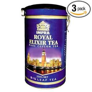 Impra Royal Elixir (Big Leaf), 250 Gram Cans (Pack of 3)  