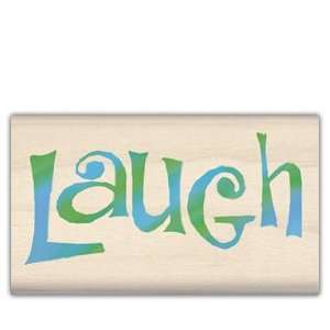  Laugh Wood Mounted Rubber Stamp