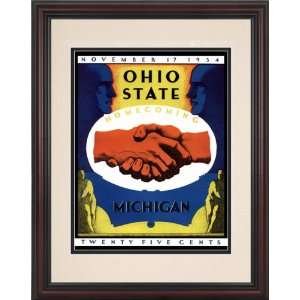  1934 Ohio State Buckeyes vs. Michigan Wolverines 8.5 x 11 