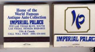 Las Vegas Matchbook Imperial Palace Collector Matches  