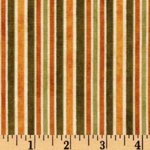  44 Wide The Great I Am Stripes Gold/Green Fabric By The 
