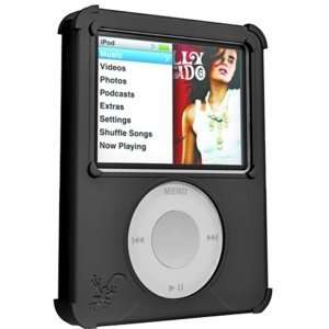  New Black Silicone Wrapz Case 4 Apple iPod Nana 3rd Gen 