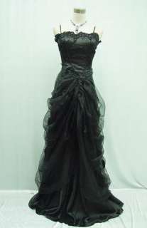 20 22 Black Masquerade Ball Dress Goth Dress SALE  