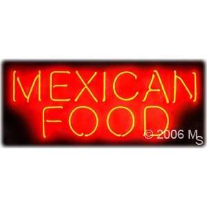 Neon Sign   Mexican Food   Large 13 x Grocery & Gourmet Food