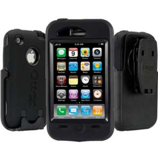 iPhone 3g 3gs OtterBox Defender Series Case Black + Belt Clip New 