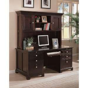  Metro 66 Flat Top Desk with Hutch by Winners Only   Metro 